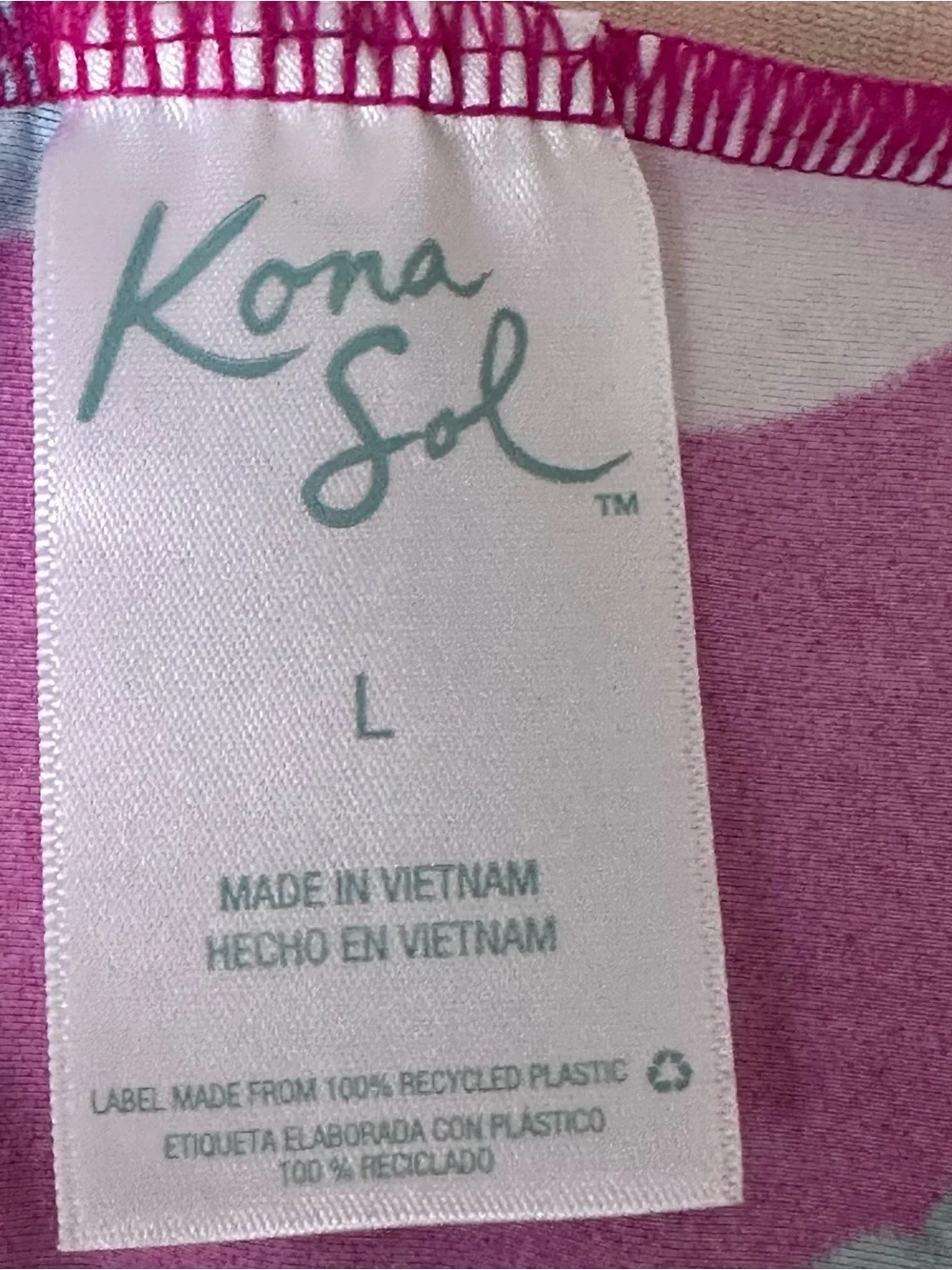 Kona Sol Swimsuit Women’s Large Floral Build In Bra One Piece Bathing Suit